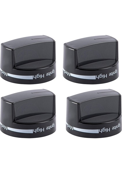 4x W10339442 Soba Düğmesi, Ocak Yüzey Brülör Kontrol Düğmeleri Siyah Yerini WPW10339442 PS11753188 (Yurt Dışından) fiyatları