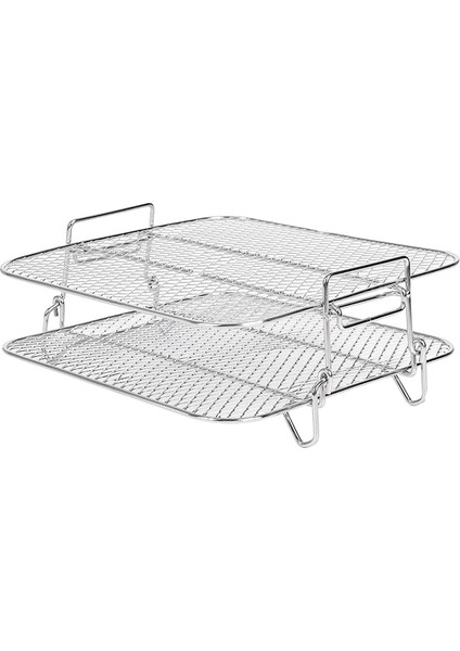 Cosori Için Hava Fritöz Rafı 5.5l Hava Fritözü, 2 Katmanlı Hava Fritöz Grill/raf/kurutucu Raf Meydanı, Hava Fritöz Aksesuarları (Yurt Dışından)