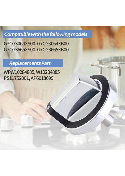 W10284885 Soba Kontrol Düğmesi ile Uyumlu Whirlpool Menzili Fırın Brülörü, Yedekler Bölüm WPW10284885, (5 Paket) (Yurt Dışından) fırsatları