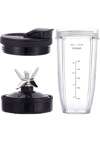 Ninja Blender Yedek Parçaları Için, 24OZ Fincan 7 Yüzgeçli Extractor Blade, Nutri Ninja Otomatik Iq BN801 SS101 BL480-30 BL641 (Yurt Dışından)