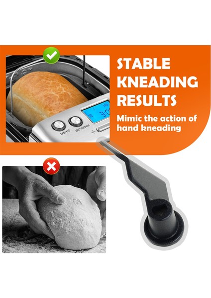 4pc Ekmek Üreticisi Yoğurma Kürek Forcuisinart CBK-10KP Yoğurma Kürek Yapışmaz Ekmek Makinesi Raket Değiştirme Karıştırma (Yurt Dışından) indirimleri