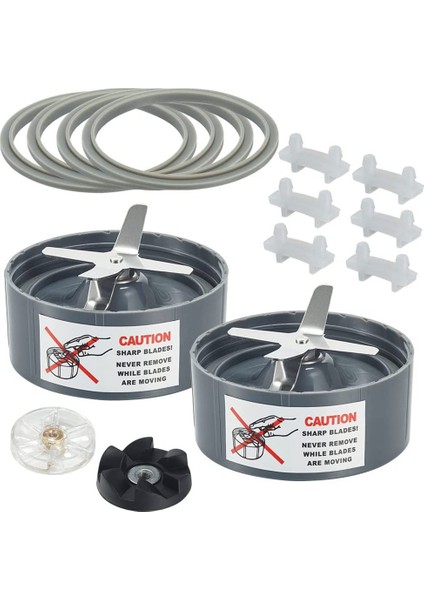 Ekstraktör Bıçak Conta Şok Pedi ve Dişli Dahil Nutribullet 600W 900W Blender Için Yedek Blender Bıçak Parçaları (Yurt Dışından)