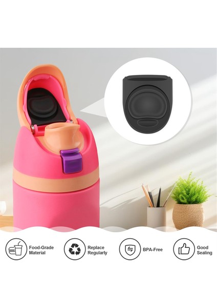 Owala Free Sıp Için 5 Pc Yedek Durdurucu 19/24/32/40 Ons, Silikon Anti-Dökülme Kapağı Durdurucu Siyah (Yurt Dışından) indirimleri