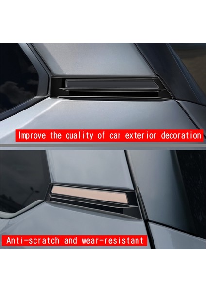 Subaru Forester 2025 Için Araba Arka Cam C Sütunu Döşeme Kapağı Kapı Dış Sütun Süsleme Döşeme Paneli Siyah (Yurt Dışından) modelleri