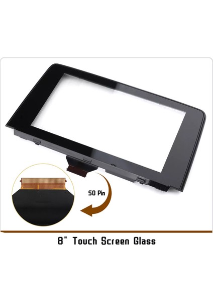 8 Inç Cam Dokunmatik Ekran Navigasyon Dokunmatik Ekran Mazda Cx9 Cx-9 2016-2019 TK49-611J0 TK49-611JA TK49-611JB (Yurt Dışından) modelleri