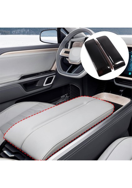 Orta Konsol Kol Dayama Kutusu Kapağı Trim Koruyucu Rivian R1T R1S 2022-2024 Iç Aksesuarlar (Yurt Dışından) fırsatları
