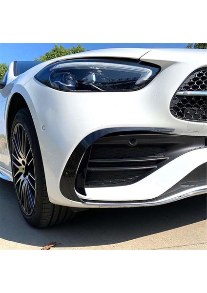 1 Çift Araba Ön Tampon Yan Havalandırma Kanardı Rüzgar Bıçağı Ayırıcı Mercedes-Benz C-Serisi W206 2021 2022 C200 C260 C300 Amg (Yurt Dışından) fırsatları