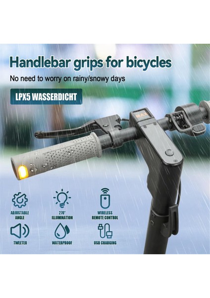 Xiaomi M365 Pro 1s Pro 2 Mi3 Ninebot Max G30 Kickscooter Için Scooter Gidon Tutacakları Dönüş Işığı (Yurt Dışından) modelleri