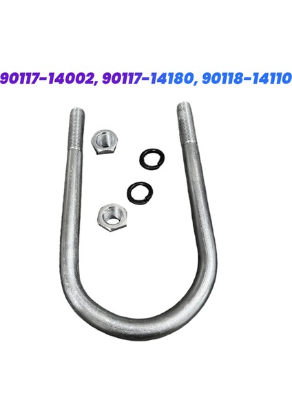 Toyota Land Cruiser 1972-2018 90117-14180 90118-14110 Için Donanımlı Araba Yaprak Yaylı Süspansiyon U Cıvatası 90117-14002 (Yurt Dışından) fırsatları