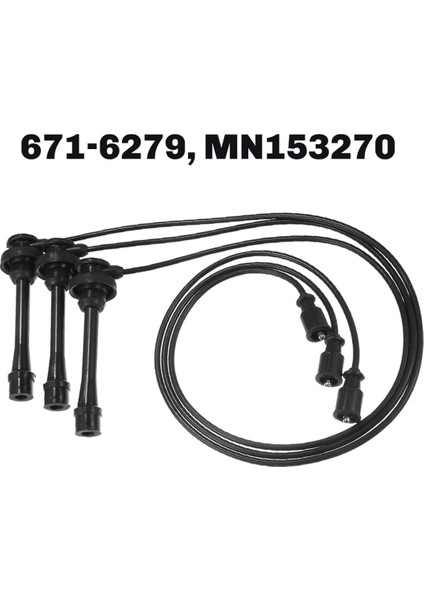 Mitsubishi Montero V6 3.8l 2003-2006 Araç Bujisi Kablo Parçaları Için 3 Adet Buji Kablosu 671-6279, MN153270 (Yurt Dışından) indirimleri