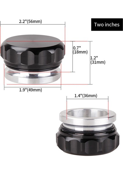 Evrensel Araba Değiştirilmiş Kaynaklı Yağ Yakıt Deposu Kapağı Su Deposu Kapağı Doldurma Boğazı ve Kapağı Araba Değiştirme Aksesuarları 2 Inç (Yurt Dışından) modelleri