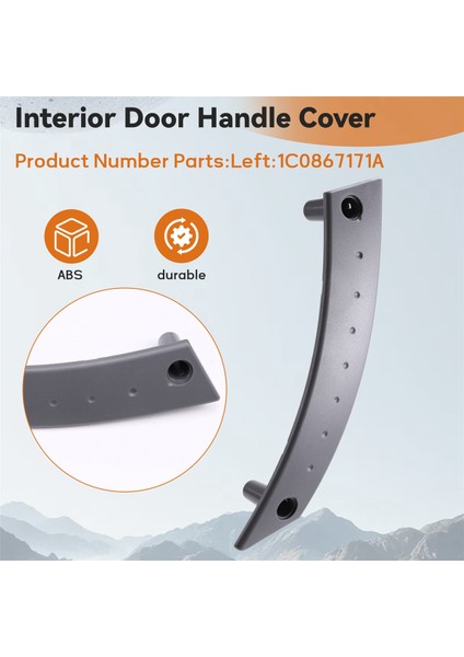 Araba Sol Iç Kapı Kolu Kapağı Iç Çekme Kolu 1C0867171A Volkswagen Beetle 2000-2010 Için (Yurt Dışından) fırsatları