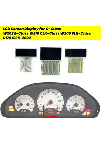 3 Adet/takım Gösterge LCD Ekranı Mercedes Benz C-Sınıfı W202 E-Sınıfı W210 Clk-Sınıfı W208 Slk-Sınıfı R170 98-02 (Yurt Dışından) fırsatları