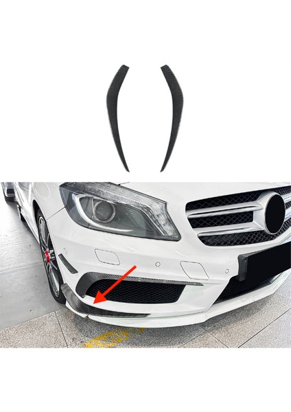 Araba Ön Tampon Alt Ayırıcı Spoiler Sis Lambası Spoiler Trim Mercedes-Benz A Sınıfı W176 Amg 2013-2015 A (Yurt Dışından) fiyatları