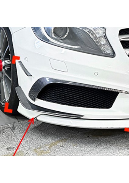 Araba Ön Tampon Alt Ayırıcı Spoiler Sis Lambası Spoiler Trim Mercedes-Benz A Sınıfı W176 Amg 2013-2015 A (Yurt Dışından) fırsatları