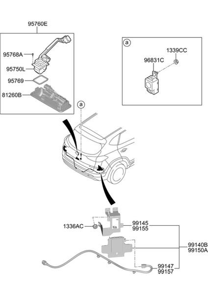 Araba Arka Görüş Geri Görüş Kamerası 95760-D3800 95760D3800 Hyundai Tucson 2018-2020 Geri Vites Park Yardım Kamerası (Yurt Dışından) fırsatları