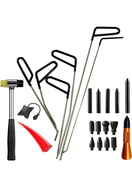 Araba Gövdesi Göçük Giderme Levye Seti Otomatik Göçük Onarım Kancaları Otomotiv Göçük Onarım Araçları Için Paslanmaz Çelik Itme Çubukları Kitleri (Yurt Dışından)