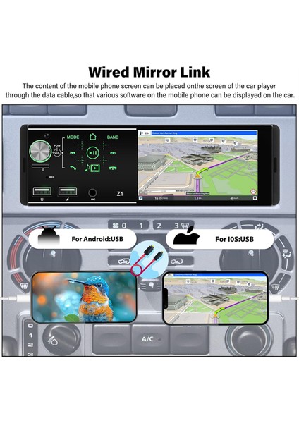 Araba Radyo Tek Din Araba Stereo Alıcısı, 4.1 Inç Dokunmatik Ekran Bluetooth Mp5 Oynatıcı, Ayna Bağlantısı + Geri Vites Kamerası Swc (Yurt Dışından) fırsatları