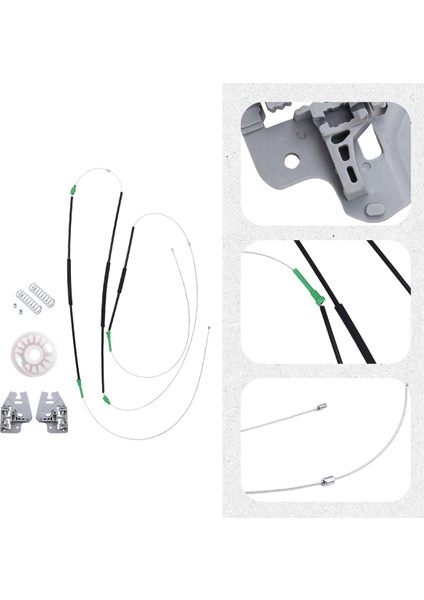 Bmw E46 323I 325I 328I Ön Sol Veya Sağ Için Araba Elektrikli Cam Regülatörü Tamir Takımı 51337020659 / 51337020660 (Yurt Dışından) indirimleri