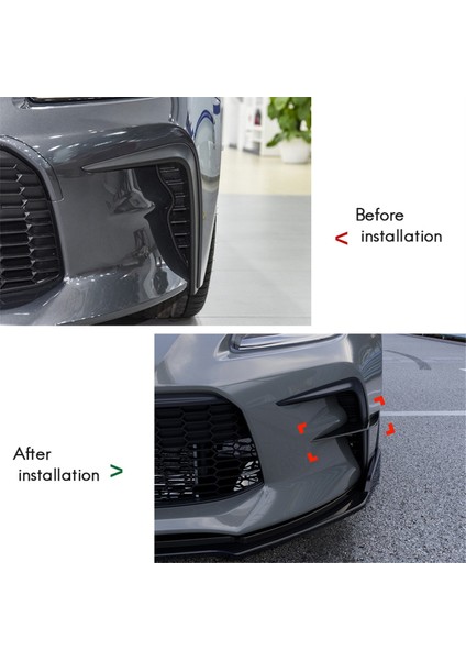 Araba Ön Tampon Yan Ayırıcı Spoiler Kanards Hava Bıçağı Spoiler Toyota GR86 Subaru Brz 2022+ Karbon Fiber Desen (Yurt Dışından) fiyatları