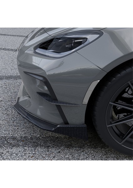 Araba Ön Tampon Yan Ayırıcı Spoiler Kanards Hava Bıçağı Spoiler Toyota GR86 Subaru Brz 2022+ Karbon Fiber Desen (Yurt Dışından) modelleri
