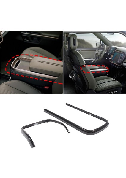 Rivian R1T R1S 2022-2024 Iç Aksesuarlar Için Orta Konsol Kol Dayama Çerçevesi Kapağı Döşemesi (Yurt Dışından) fiyatları