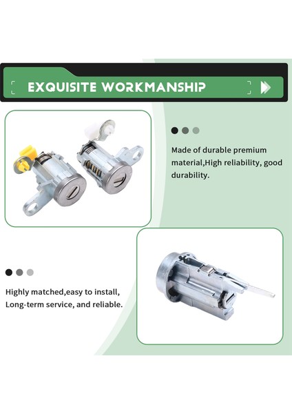 Toyota Tacoma 1995-2004 Için 2 Anahtarlı Araba Kapı Kilidi Anahtarı Kontak Kilidi Silindiri 69051-35070 69051-04020 69005-35840 (Yurt Dışından) indirimleri