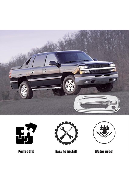 Chevrolet Silverado Tahoe Suburban Avalanche Gmc Yukon Sierra 1999-2006 Için Krom Kapı Kolu Kapağı Döşemesi (Yurt Dışından) fiyatları