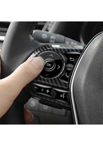 Araba Direksiyon Simidi Düğmesi Trim Çerçeve Kapak Sticker Abs Toyota Rav4 XA50 Corolla E210 Hibrit 2019-2024 (Yurt Dışından) modelleri