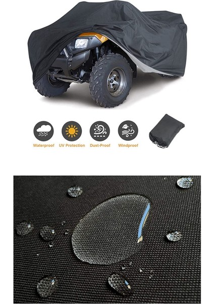 Atv/utv Örtüsü Toz Örtüsü Su Geçirmez ve Güneş Geçirmez Motosiklet Motosiklet Arabası Evrensel Motosiklet Örtüsü Xxl (Yurt Dışından) indirimleri