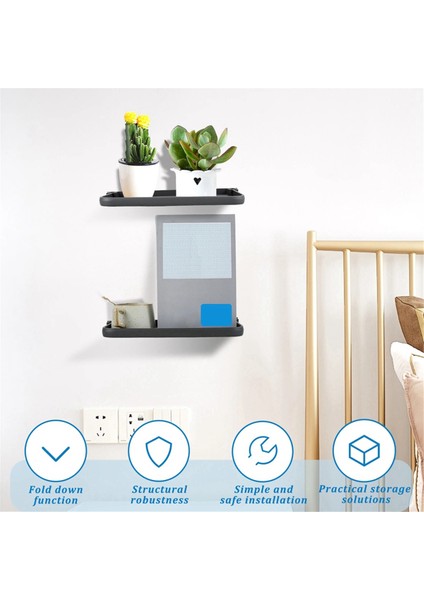 Rv Katlanabilir Raf Yerden Tasarruf Sağlayan Düzenleyici Alüminyum Duvar Depolama Rafı Rv Yüzen Raf Kolay Kurulumlu Araba Aksesuarları (Yurt Dışından) indirimleri