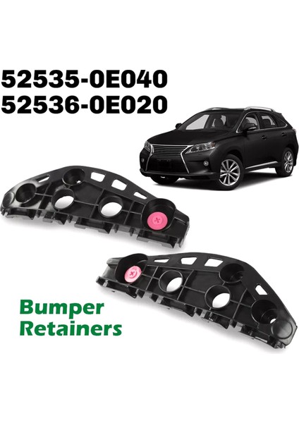 52535-0E040, 52536-0E020 Tampon Tutucu Braketleri Ön Sol ve Sağ Taraf Lexus RX350 2013-2015 Için (Yurt Dışından) fiyatları