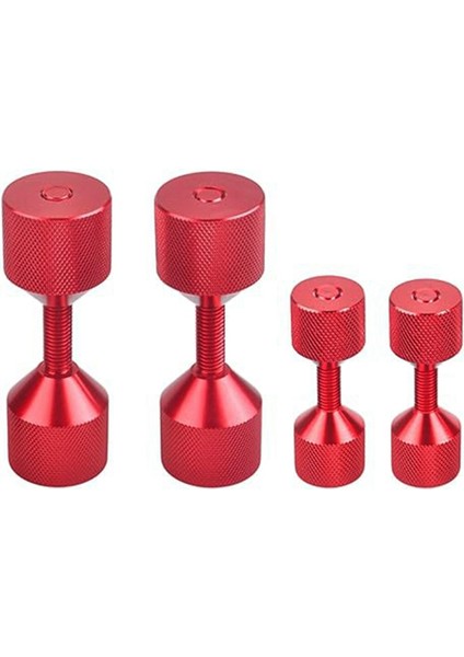 4 Adet Alüminyum Flanş Iki Delikli Pimler 1-1/8 Inç Iki Delikli Hizalama Pimleri ve 1-5/8 Inç Çıkarılabilir Flanş Kırmızı (Yurt Dışından)