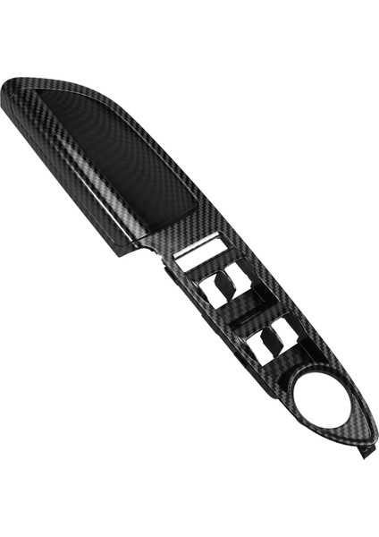 Araba Ön Kapı Pencere Camı Kaldırma Anahtarı Paneli Trim Kapağı Ford Escape C-Max 2013-2018 Abs Karbon Fiber Çerçeve Sol (Yurt Dışından)