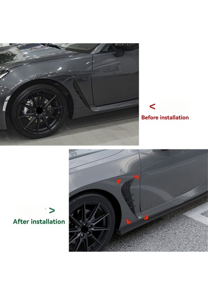 Araba Yan Kanat Hava Akış Giriş Kapağı Yan Çamurluk Trim Spoiler Toyota GR86 Subaru Brz 2022+ Karbon Fiber Desen (Yurt Dışından) fiyatları