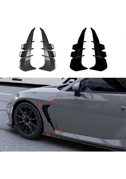 Araba Yan Kanat Hava Akış Giriş Kapağı Yan Çamurluk Trim Spoiler Toyota GR86 Subaru Brz 2022+ Karbon Fiber Desen (Yurt Dışından) fırsatları