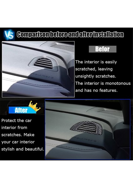 Subaru Forester 2025 Gösterge Paneli Yan Klima Havalandırma Çıkış Kapağı Trim Iç Aksesuarlar Karbon Fiber (Yurt Dışından) fırsatları