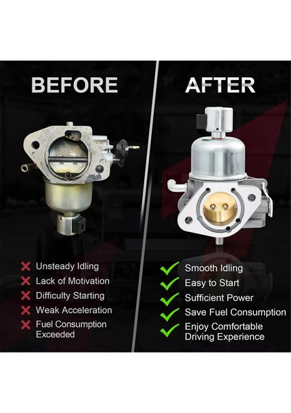 16-853-19S 32-853-67S Kohler KT730 KT735 KT740 KT745 KT725 Için Yakıt Pompası ve Hava Filtresi Kitiyle Karbüratör (Yurt Dışından) fırsatları