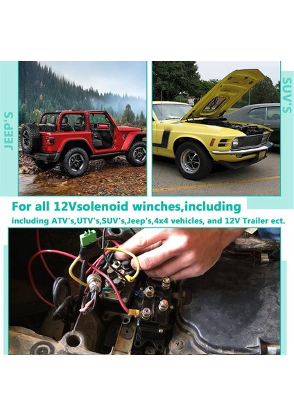Araba Arazi Aracı Elektrikli Vinç Anahtarı Rölesi 12V 250A Vinç Makinesi Rölesi Modifikasyonu ve Bakımı (Yurt Dışından) fırsatları