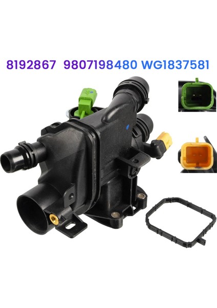 Araba Soğutma Suyu Termostat Muhafazası 9807198480 9807119880 Peugeot 208 308 Ctiroen C3 Picasso C4 Ds3 9806243480 FR205500 (Yurt Dışından) fiyatları