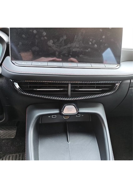 Orta Konsol Hava Çıkış Havalandırma Kapağı Dekoratif Döşeme Mg 5 Mg5 2025 Aksesuarları Karbon Fiber (Yurt Dışından) modelleri