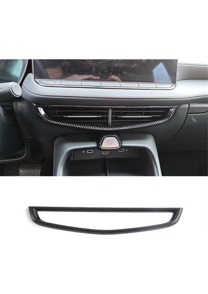 Orta Konsol Hava Çıkış Havalandırma Kapağı Dekoratif Döşeme Mg 5 Mg5 2025 Aksesuarları Karbon Fiber (Yurt Dışından) indirimleri