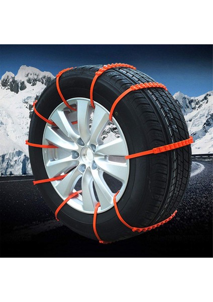 10 Adet Evrensel Kar Lastiği Zinciri Araba Suv Için, Acil Durum Lastiği Kaymaz Kablo Ayarlanabilir Naylon Fermuarlı Bağlantı Parçası Pençeleri (Yurt Dışından) fırsatları