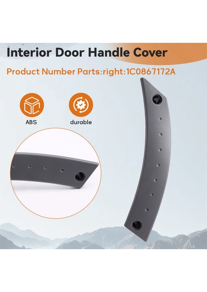 Araba Sağ Iç Kapı Kolu Kapağı Iç Çekme Kolu 1C0867172A Volkswagen Beetle 2000-2010 Için (Yurt Dışından) fırsatları