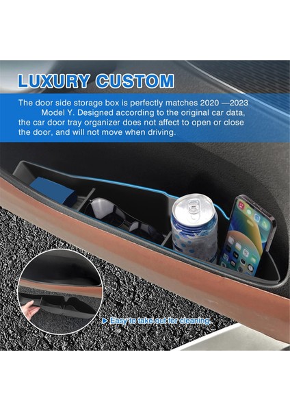 Mercedes Benz GLC300 2023 2024 Kapı Yanı Depolama Kutusu Tepsisi, Arka Kapı Yanı Düzenleyici Tepsi Aksesuarları (Yurt Dışından) indirimleri