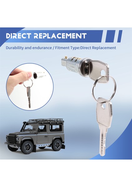 Araba Kapı Kilidi Namlu Seti Anahtarlı Araba Kapısı Kilit Sistemi Aksesuarları MTC6504 Land Rover Defender 90 110 130 Için (Yurt Dışından) indirimleri