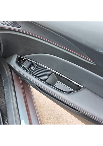 Araba Camı Kaldırma Düğmesi Anahtarı Çerçeve Kapağı Dekoratif Döşeme Mg 5 Mg5 2025 Aksesuarları Karbon Fiber Lhd (Yurt Dışından) fırsatları