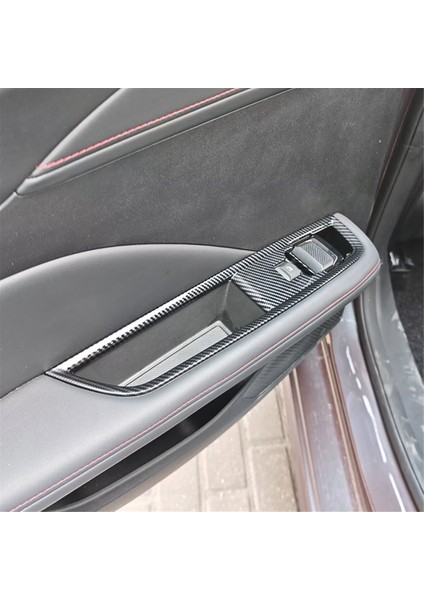 Araba Camı Kaldırma Düğmesi Anahtarı Çerçeve Kapağı Dekoratif Döşeme Mg 5 Mg5 2025 Aksesuarları Karbon Fiber Lhd (Yurt Dışından) indirimleri