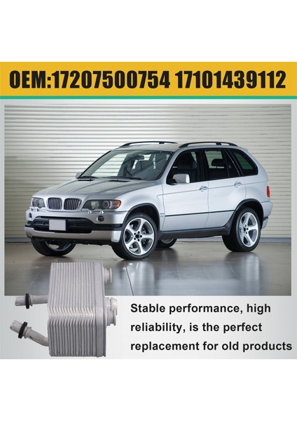17207500754 Bmw X5 2000-2006 Için Araba Motor Yağı Radyatör Soğutucu Şanzıman Radyatörü 17101439112 (Yurt Dışından) indirimleri