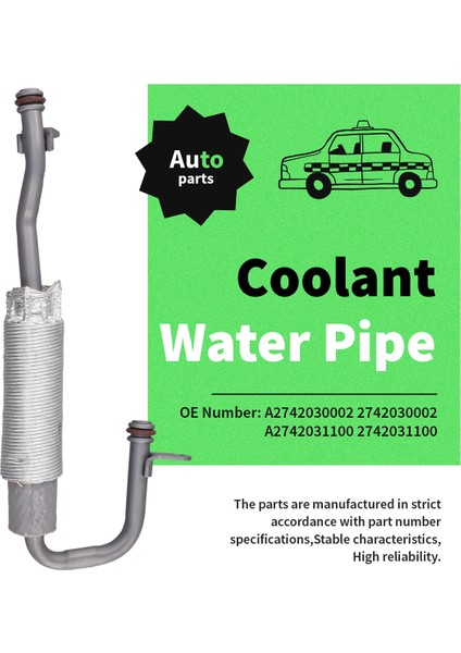 A2742030002 2742030002 Mercedes Benz M274 Için Araba Soğutma Suyu Borusu A2742031100 2742031100 (Yurt Dışından) fırsatları